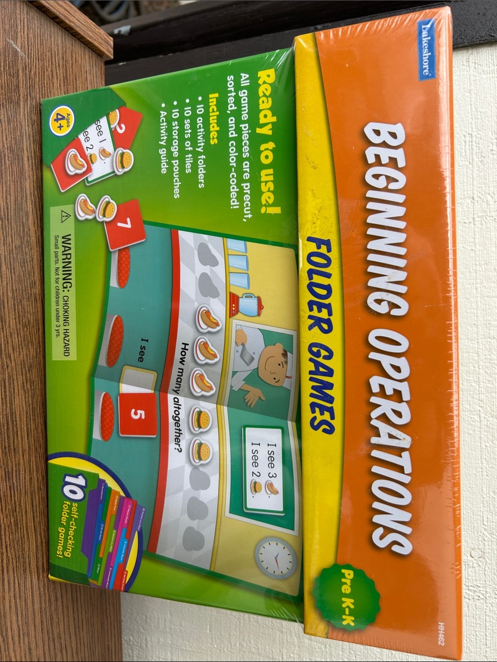 Beginning Operations Folder Games - Orange & Green (NEW)